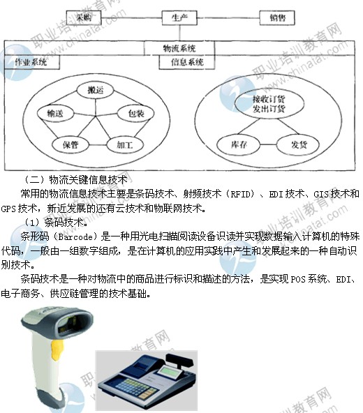 2014年中級(jí)經(jīng)濟(jì)師考試商業(yè)專業(yè)精講：物流信息管理及關(guān)鍵技術(shù)