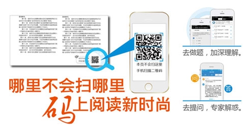 “夢想成真”紙質書新增二維碼掃描功能 哪里不會掃哪里