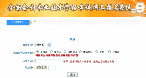 云南2015年高級(jí)會(huì)計(jì)師考試準(zhǔn)考證打印入口已開通