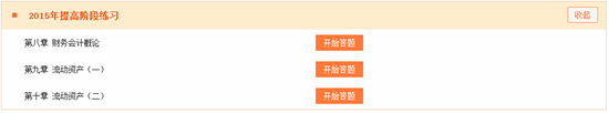 2015稅務(wù)師財務(wù)與會計提高階段練習(xí)第8、9、10章開通