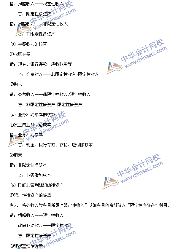 中級(jí)會(huì)計(jì)職稱考試《中級(jí)會(huì)計(jì)實(shí)務(wù)》高頻考點(diǎn)：民間非營利組織