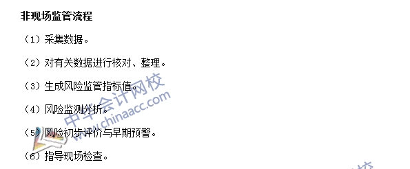 銀行職業(yè)資格法律法規(guī)與綜合能力高頻考點(diǎn)：非現(xiàn)場(chǎng)監(jiān)管流程