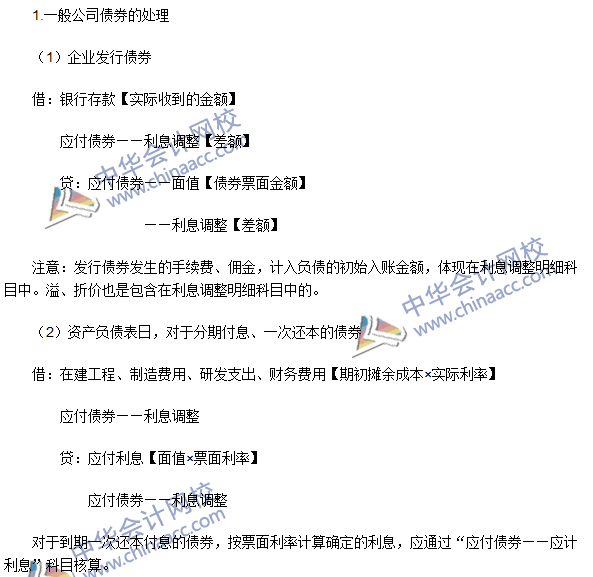 2016年注會《會計》高頻考點：應付債券