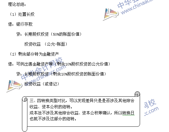 必看干貨：《中級會計實務》重難點講解之長期股權(quán)投資的轉(zhuǎn)換