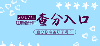 2017年注冊(cè)會(huì)計(jì)師考試各地成績(jī)查詢(xún)?nèi)肟趨R總