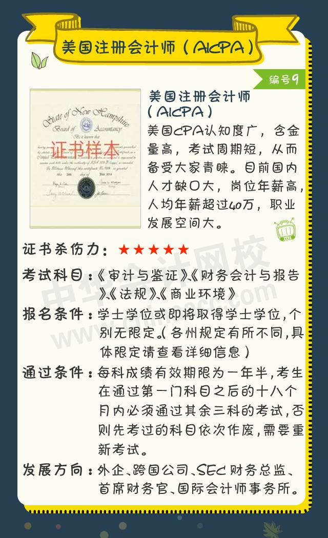 2018年會計人可考的證書大盤點！ACCA證書殺傷力六顆星