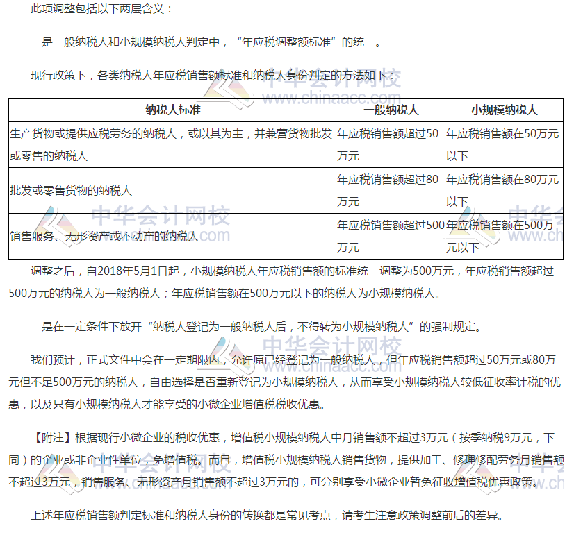 增值稅稅率調(diào)整對(duì)2018年初級(jí)會(huì)計(jì)考試有何影響？
