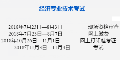 雞西2018年經(jīng)濟(jì)師考試報(bào)名及審核時(shí)間安排