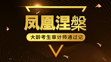 大齡考生審計(jì)師通過記！