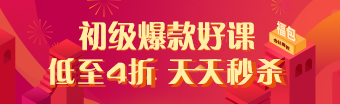 網(wǎng)校年貨節(jié) 初級(jí)會(huì)計(jì)職稱(chēng)課程低至4折