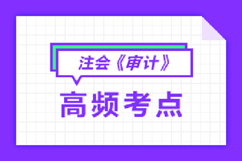 注會審計(jì)高頻考點(diǎn)