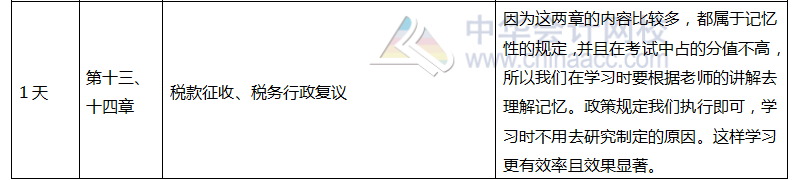 注冊會計師稅法百天學習計劃
