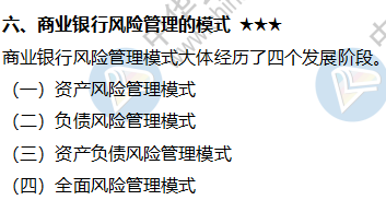 商業(yè)銀行風險管理的模式