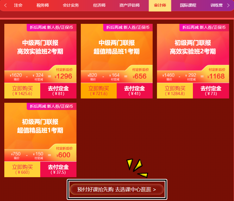 爽十一審計(jì)師購(gòu)課8折