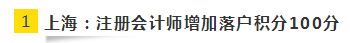 快來圍觀！上海注冊會(huì)計(jì)師增加落戶積分？
