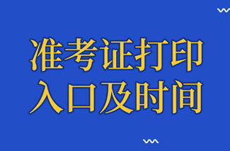 初級(jí)審計(jì)師準(zhǔn)考證打印入口及時(shí)間