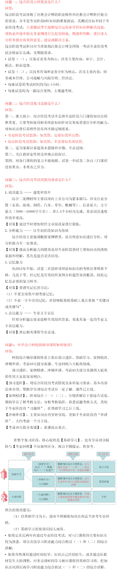 2020年注冊(cè)會(huì)計(jì)師綜合階段該怎么備考更高效？
