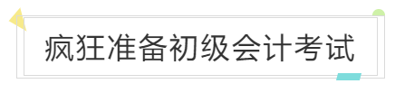 瘋狂準(zhǔn)備初級會計考試