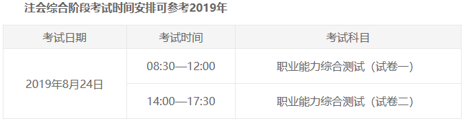 北京2020年注會(huì)各科考試時(shí)間是如何安排的？