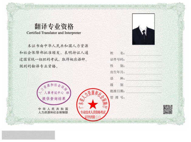 專業(yè)技術資格電子合格證明樣本