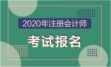 2020年北京注冊會計師報名開始了?。?！