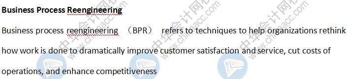 BEC知識(shí)點(diǎn)：Business Process Reengineering