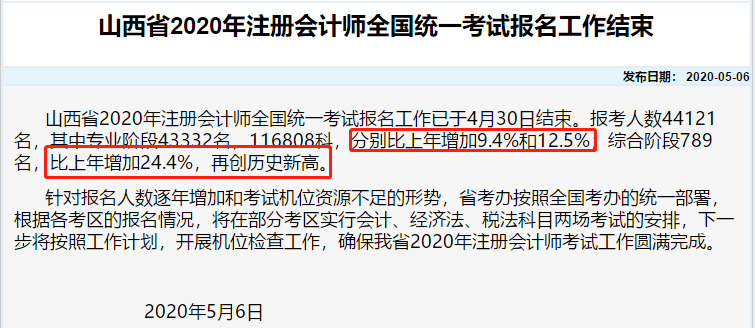注會(huì)報(bào)考人數(shù)創(chuàng)歷史新高？考試難度或激增 考完初級(jí)考注會(huì)更容易！