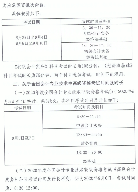 河南漯河2020年高級(jí)會(huì)計(jì)師考試時(shí)間調(diào)整通知！