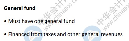 AICPA知識點：General fund