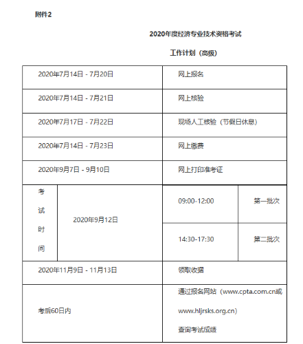 黑龍江2020高級經(jīng)濟(jì)師報(bào)名時(shí)間