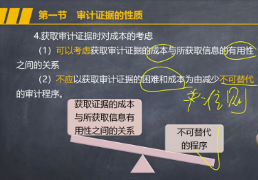 不要錯(cuò)過(guò)！注會(huì)《審計(jì)》張楠老師：獲取審計(jì)證據(jù)時(shí)對(duì)成本的考慮微課
