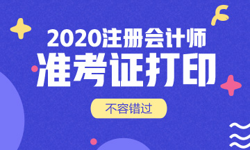 內(nèi)蒙古2020CPA準(zhǔn)考證打印時間了解一下