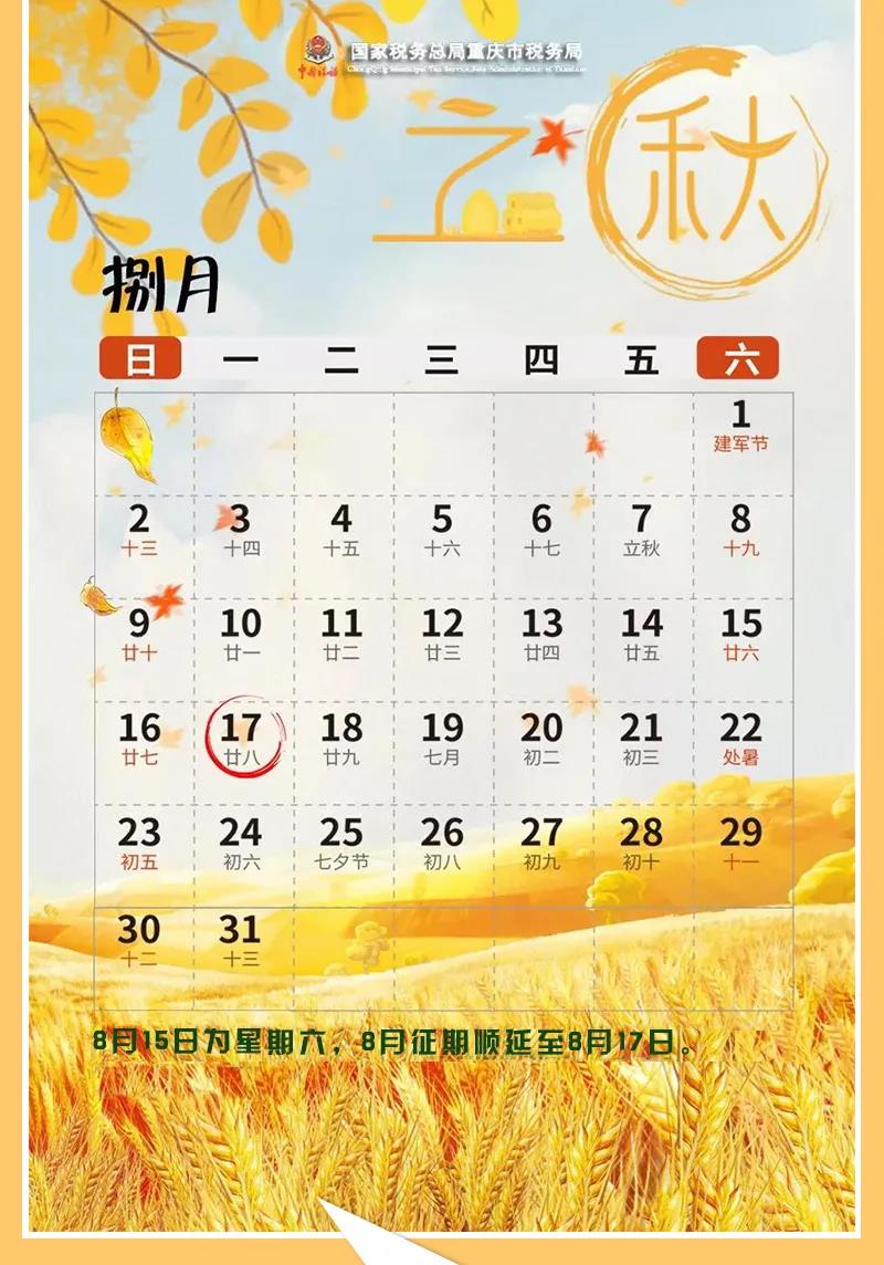 八月申報提醒，錯峰辦稅指南來了！收下這份指南，辦稅不排隊