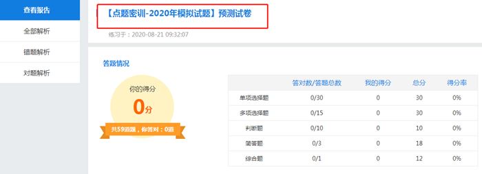 刷題！中級會計職稱考前點題密訓班三科預測試卷已開通！