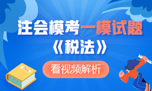 【收藏】2020年注冊會計(jì)師萬人模考《稅法》一模試題