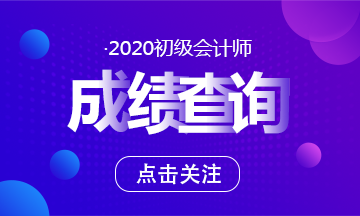 安徽省2020年初級會計(jì)成績查詢什么時候開始呢？