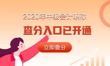 浙江衢州市2020年中級(jí)會(huì)計(jì)職稱成績(jī)查詢?nèi)肟谝验_(kāi)通！