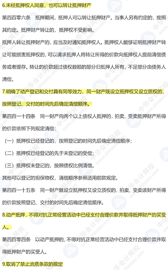 《民法典》出臺對注會經(jīng)濟法有啥影響？9張圖預測31個新增考點！