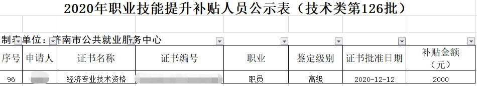 好消息！高級(jí)經(jīng)濟(jì)師證書可領(lǐng)濟(jì)南市職業(yè)技能補(bǔ)貼！