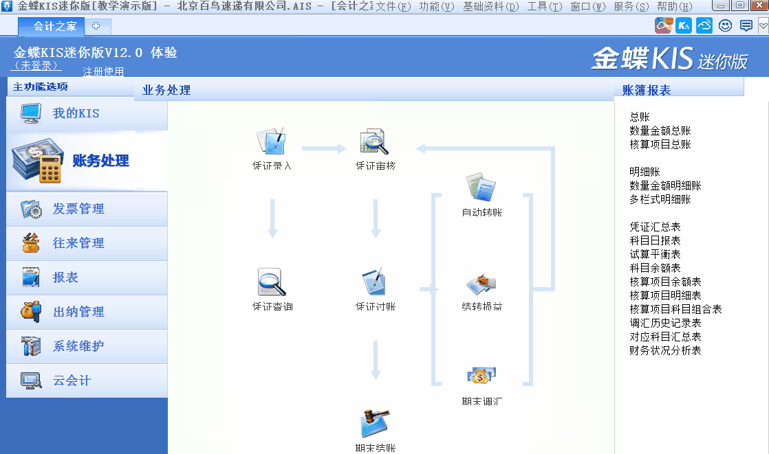 金蝶KIS迷你版如何進行反結賬？詳細操作步驟來了！