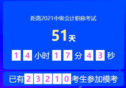 2021中級(jí)會(huì)計(jì)萬(wàn)人模考大賽第二次?？枷迺r(shí)預(yù)約中~