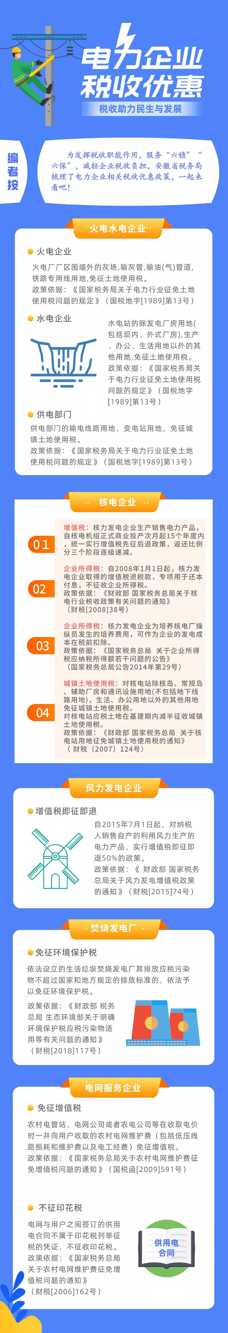 收藏！一圖了解電力企業(yè)稅收優(yōu)惠