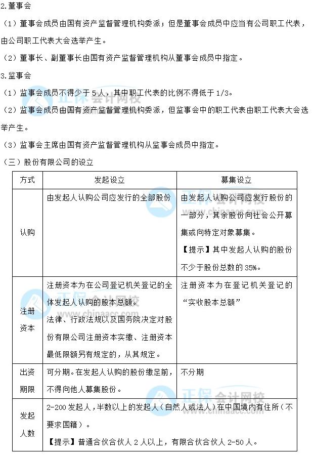 【30天預習計劃】中級會計經濟法知識點5：一人有限責任公司、國有獨資公司、股份公司