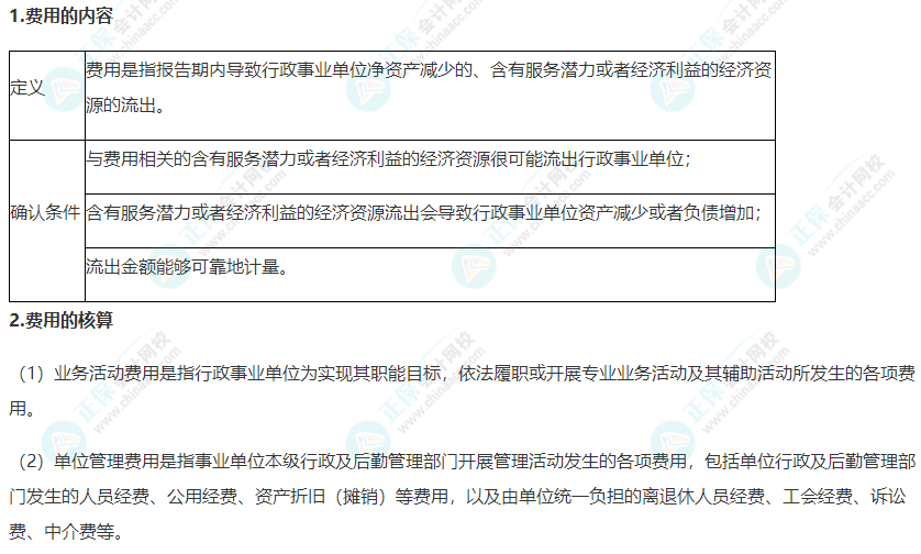 2022年《高級會計(jì)實(shí)務(wù)》高頻考點(diǎn)：行政事業(yè)單位費(fèi)用