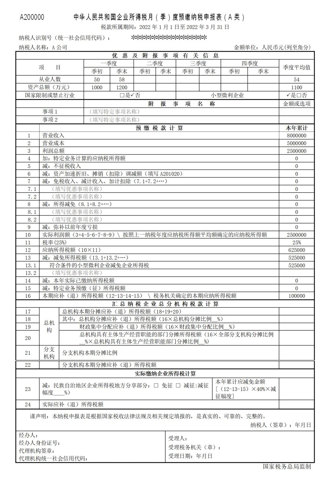 變了！2022年一季度企業(yè)所得稅預(yù)繳申報(bào)