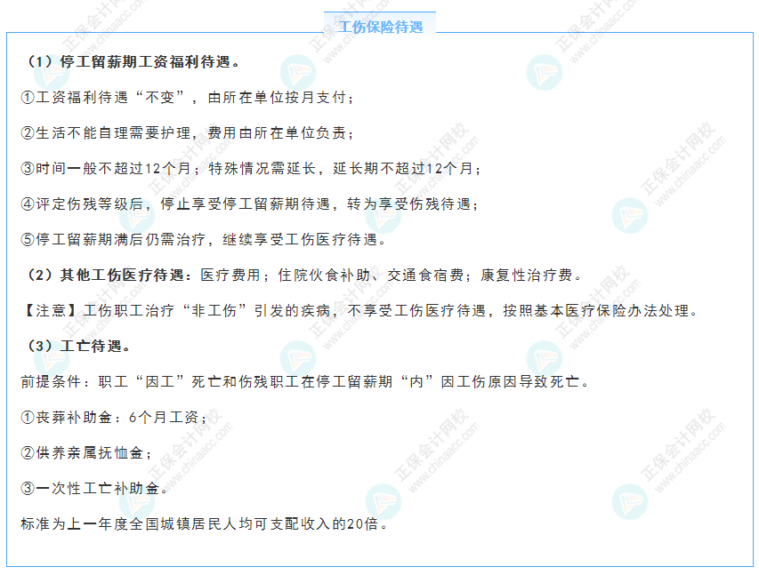 《經(jīng)濟(jì)法基礎(chǔ)》30天重要知識(shí)點(diǎn)打卡！第30天：工傷保險(xiǎn)待遇