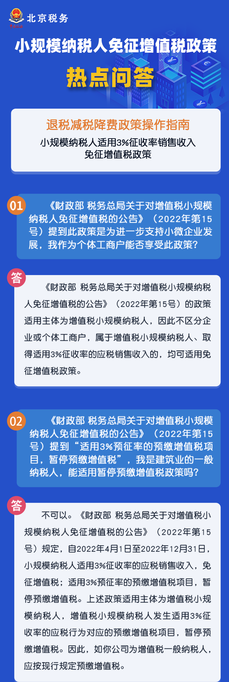 秒懂！小規(guī)模納稅人免征增值稅政策熱點匯總！