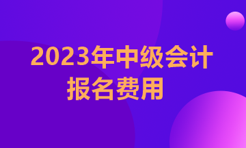 貴州2023年中級會(huì)計(jì)報(bào)名收費(fèi)多少錢？