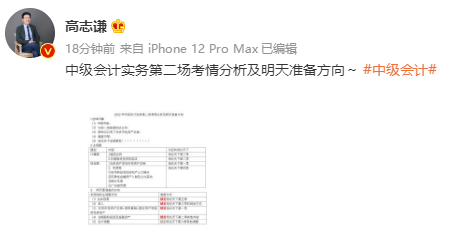 【新鮮出爐】高志謙中級會計實務(wù)第二場的考情分析和后續(xù)準(zhǔn)備方向