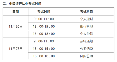 考生請(qǐng)注意！銀行從業(yè)考試各科場(chǎng)次安排